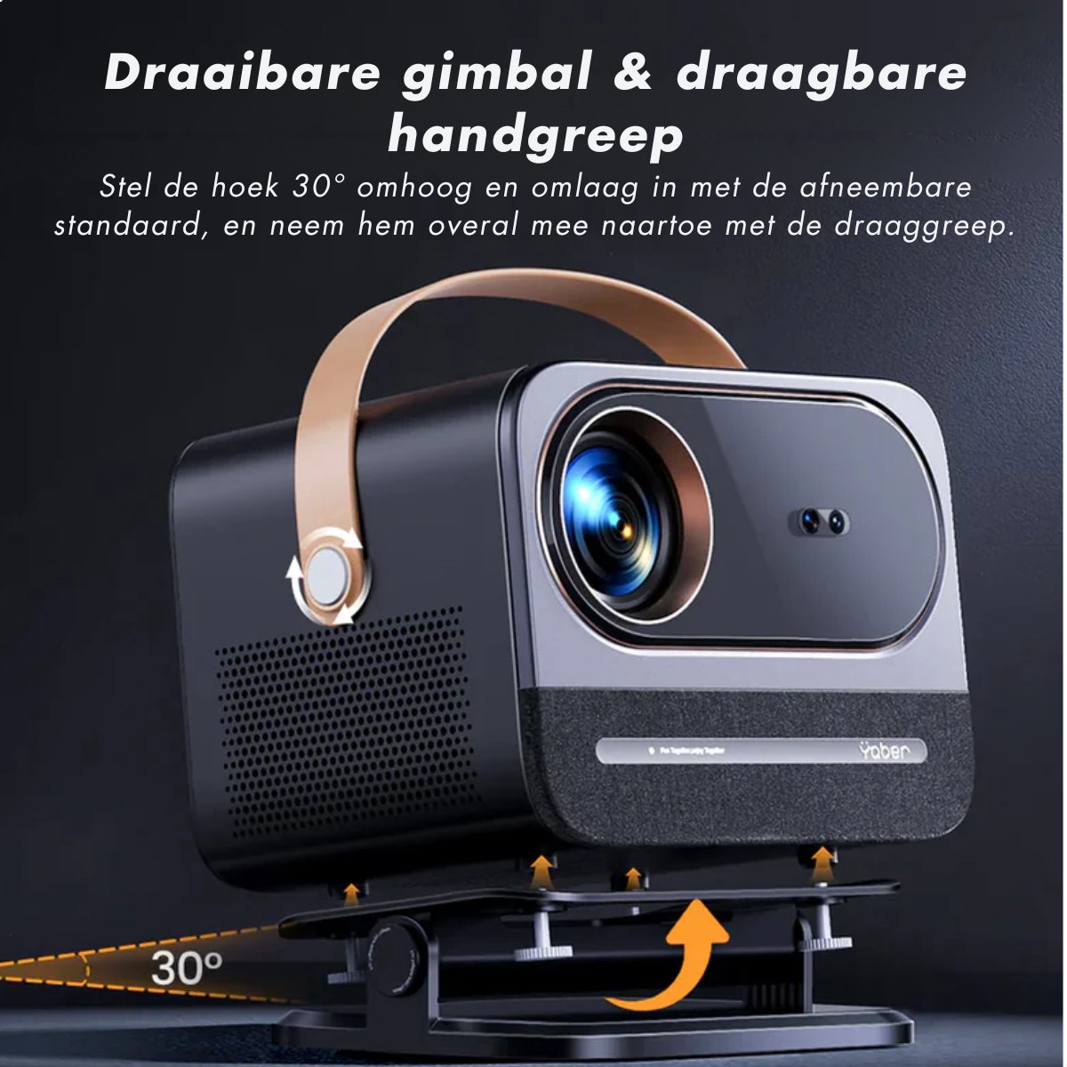 Yaber U12 Projector 1080P FHD Zwart
