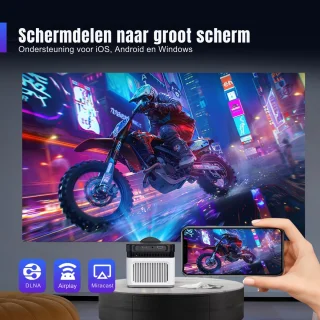 Yemtech Draagbare 1080P LCD Projector