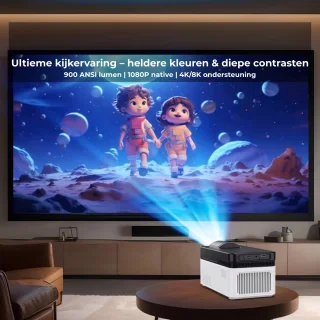 Yemtech Draagbare 1080P LCD Projector