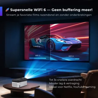 Yemtech Draagbare 1080P LCD Projector