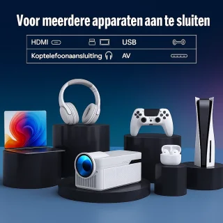 Yemtech Draagbare 1080P LCD Projector