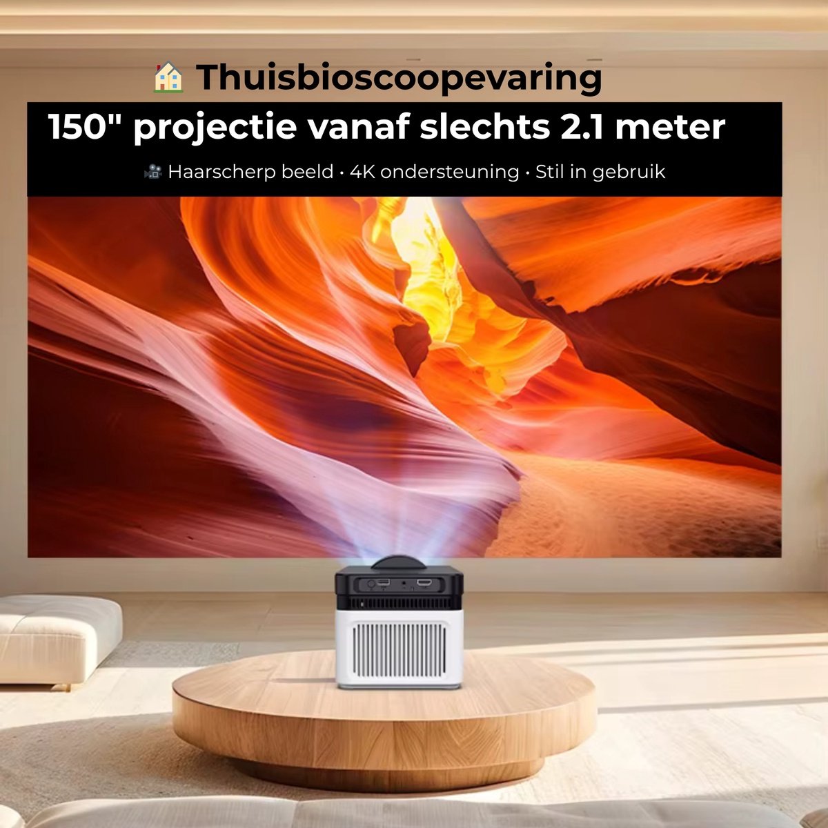 Wat vinden we goed aan de Yemtech Draagbare 1080P LCD Projector