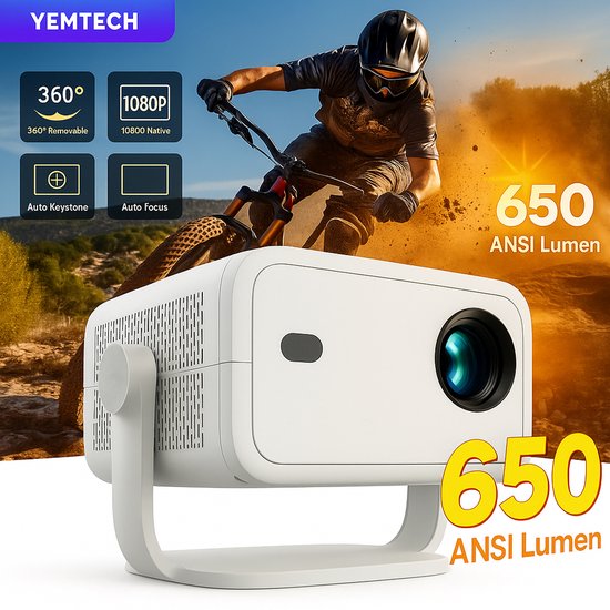 Yemtech Mini Beamer Android 11 Full HD 1080p review