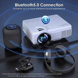 Yowhick Beamer mini projector 1080P wifi wit