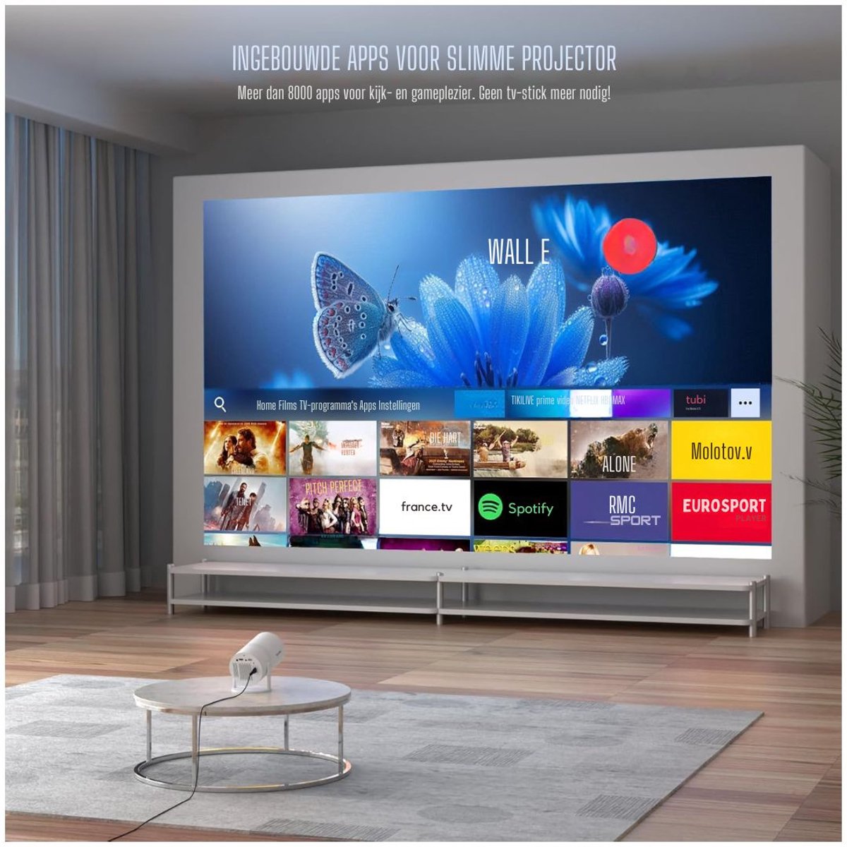 Zavira Mini Beamer Projector Wit