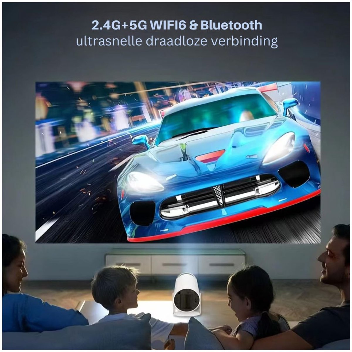 Zavira Mini Beamer Projector Wit