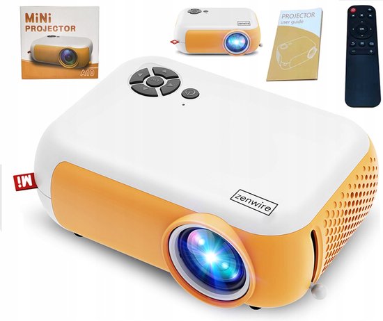 Zenwire A10 Mini Beamer Geel Full HD 1920x1080p