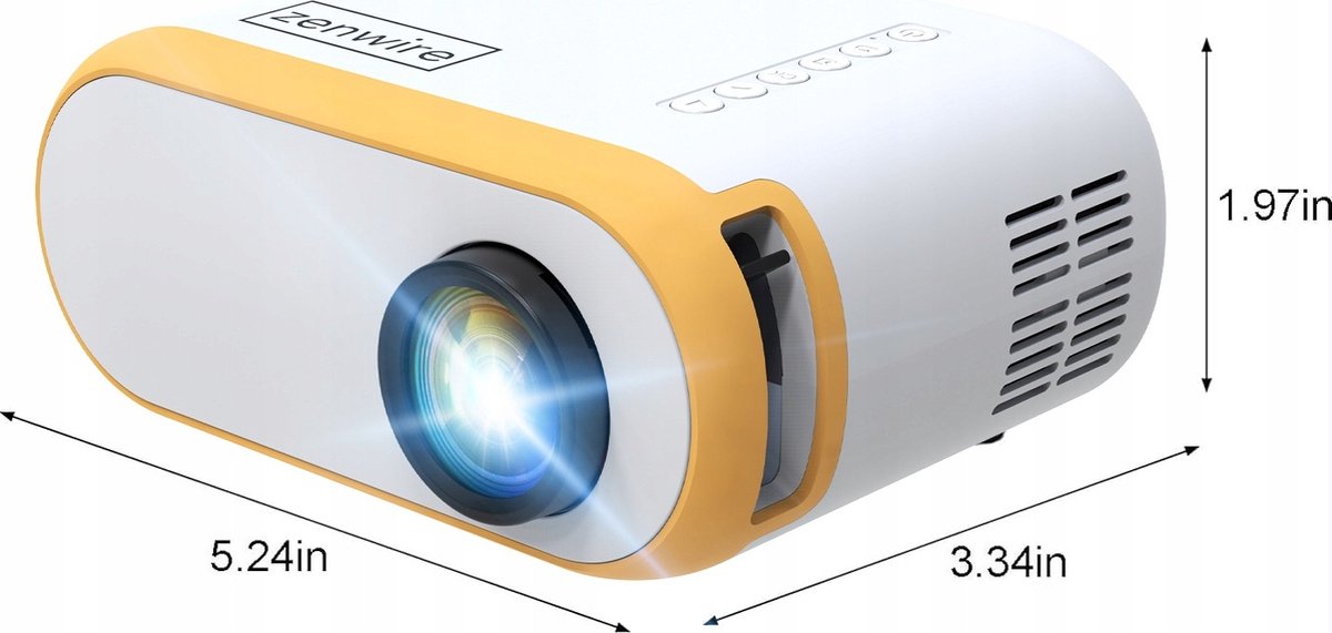 Zenwire D300 Mini Beamer Full HD 1920x1080p