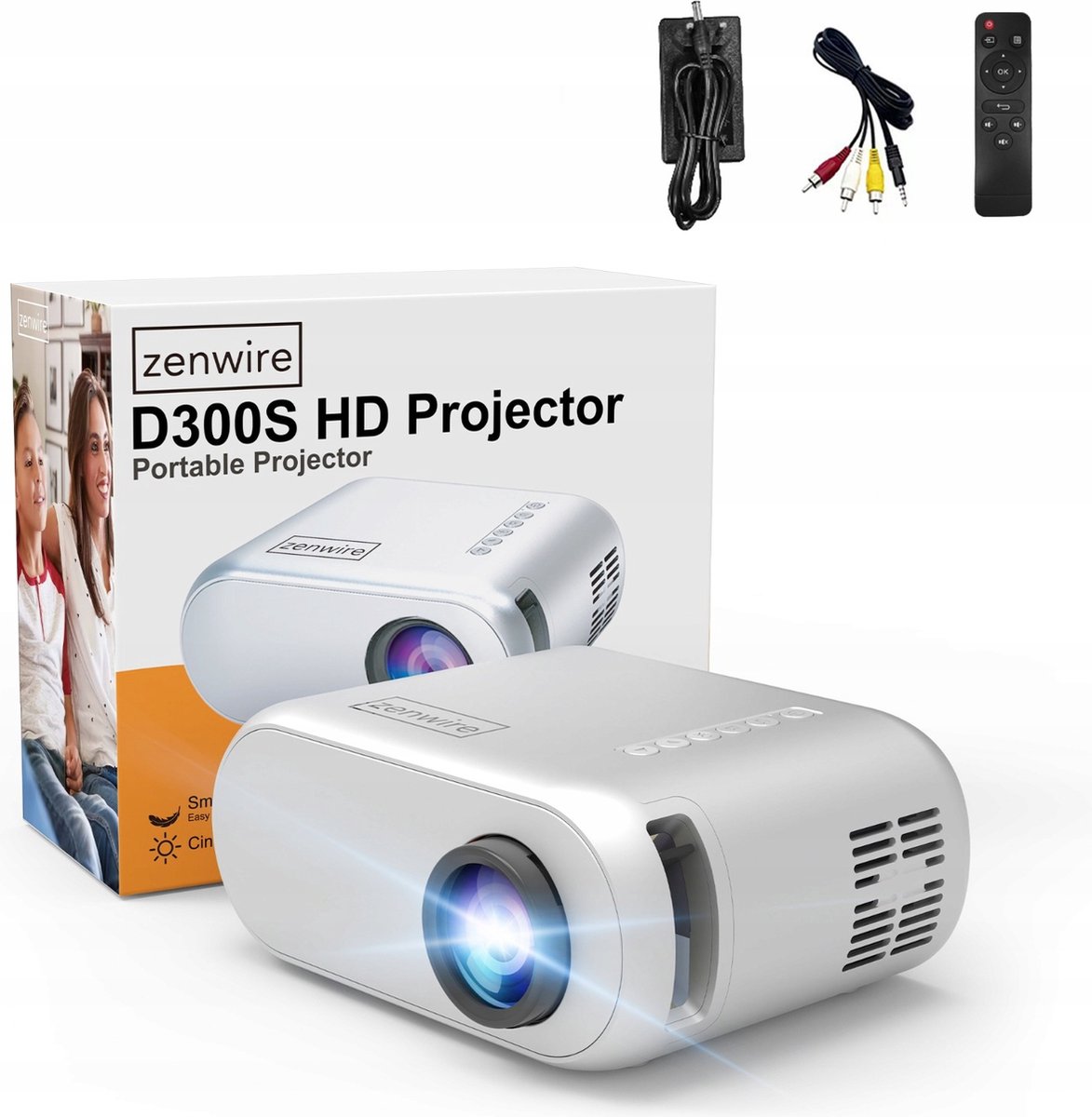 Zenwire D300S Mini Beamer Full HD 1280x720p
