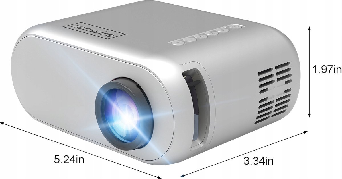 Zenwire D300S Mini Beamer Full HD 1280x720p