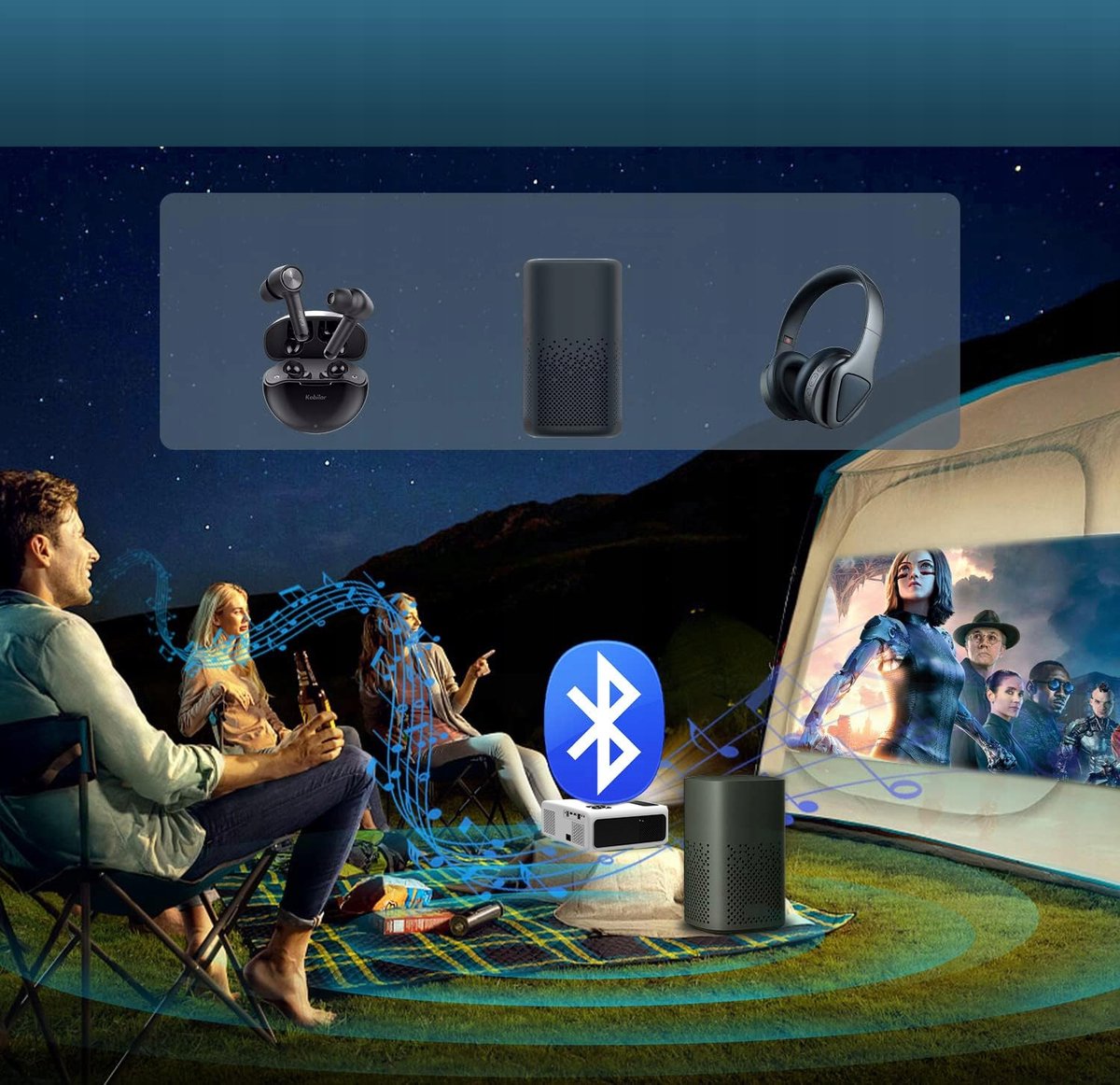 Zenwire E660H Android Full HD 4K Mini Beamer
