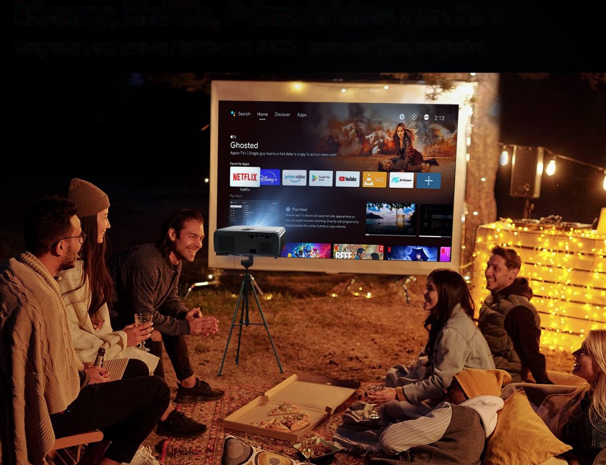 Zenwire E690H Beamer - Full HD 1080p Projector met Android TV 11