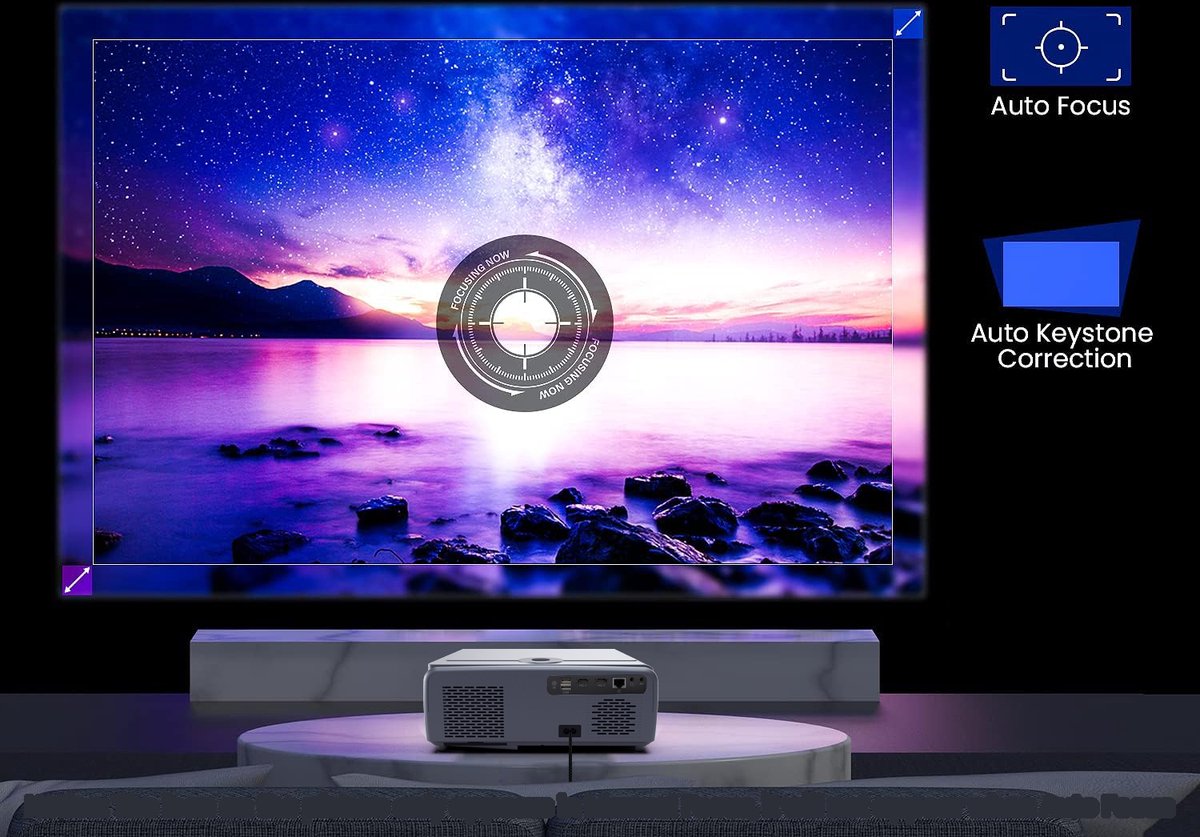 Zenwire E690H Beamer - Full HD 1080p Projector met Android TV 11
