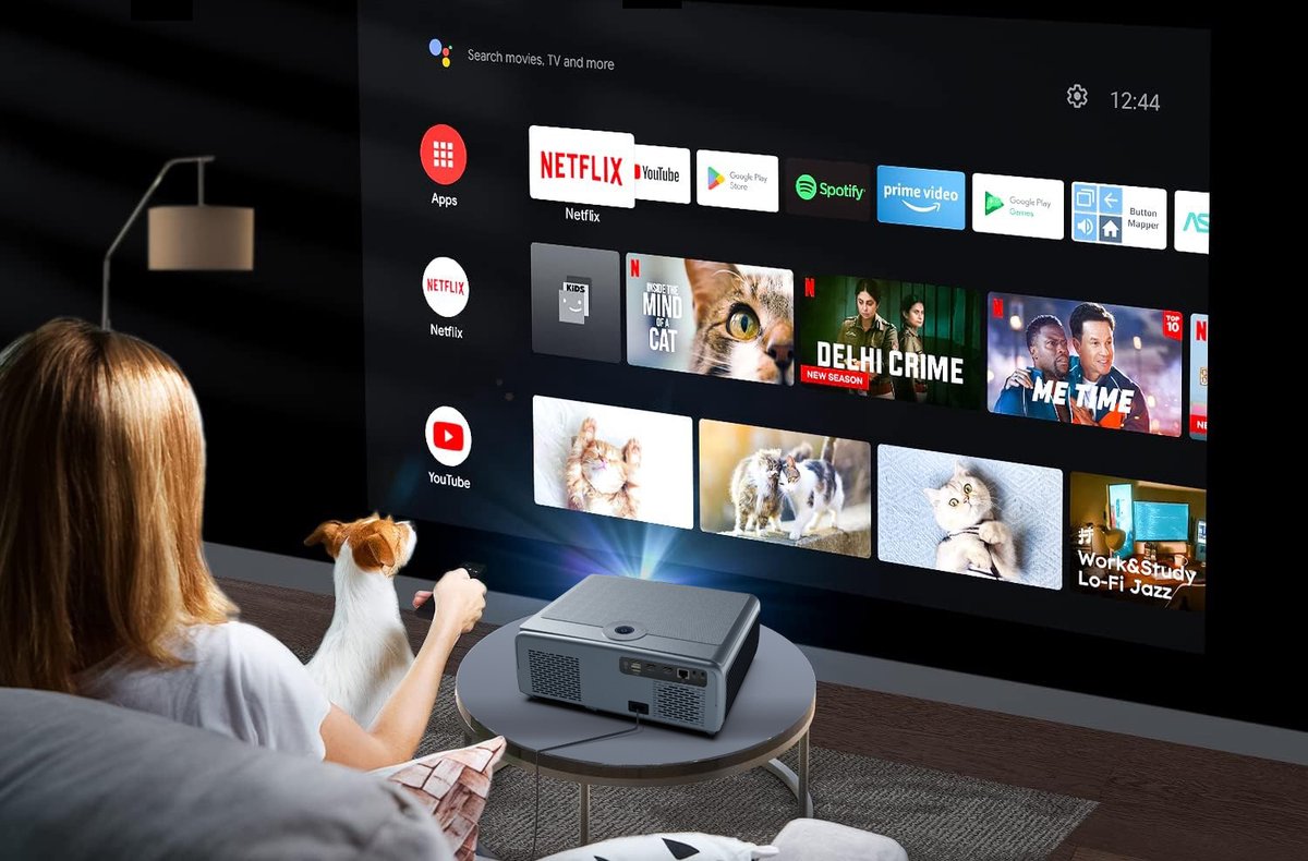 Zenwire E690H Beamer - Full HD 1080p Projector met Android TV 11