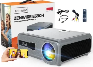 Zenwire E690H Beamer - Full HD 1080p Projector met Android TV 11
