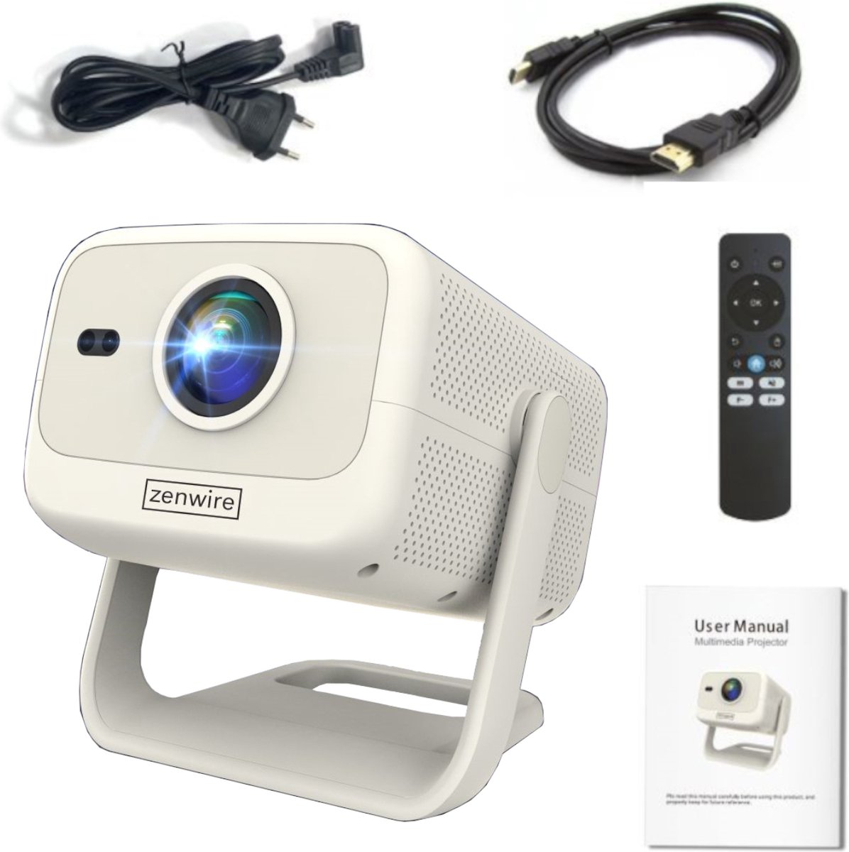 Zenwire H8 Mini LED Beamer 12000 Lumen 1080p Full HD
