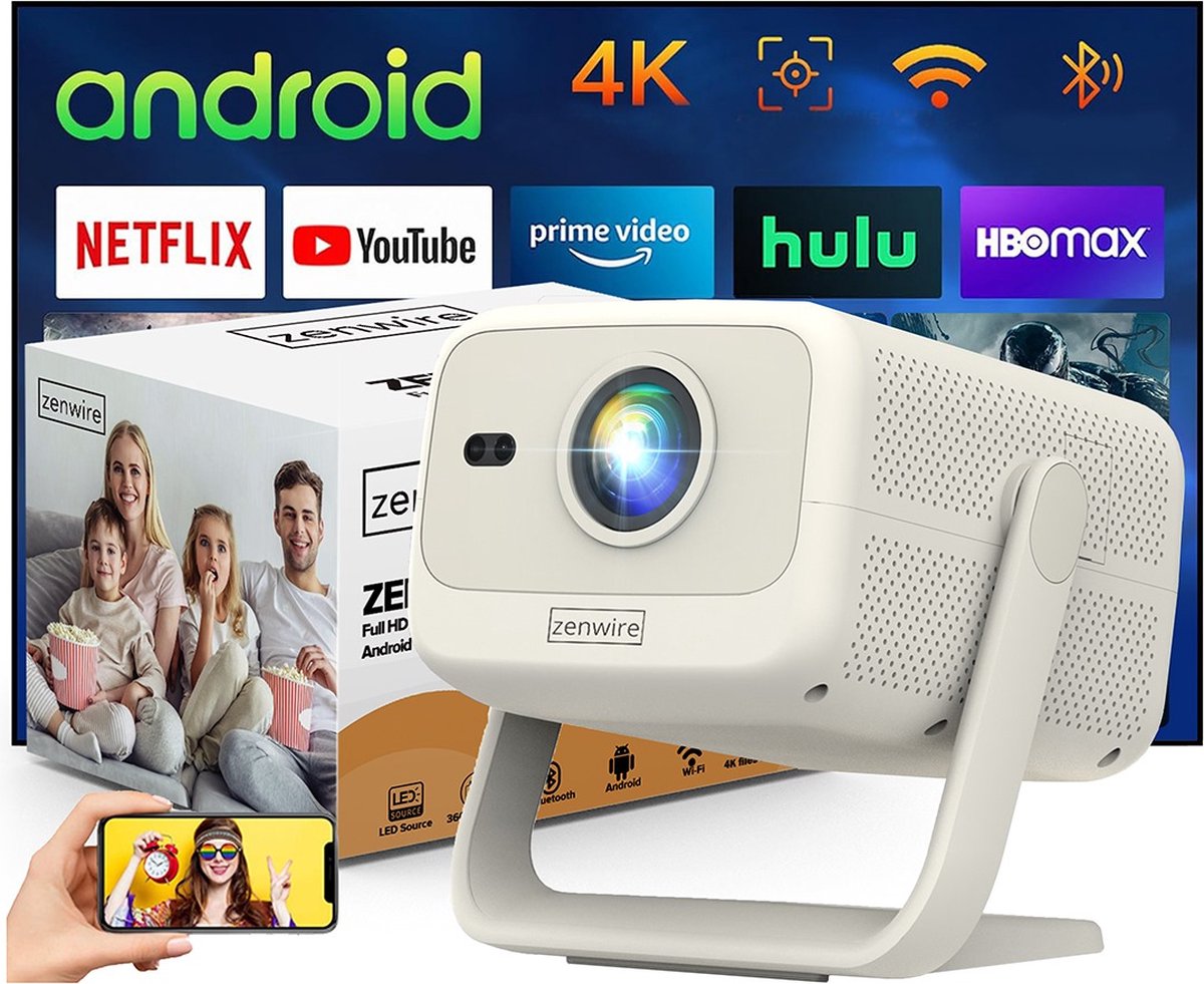 Zenwire H8 Mini LED Beamer 12000 Lumen 1080p Full HD