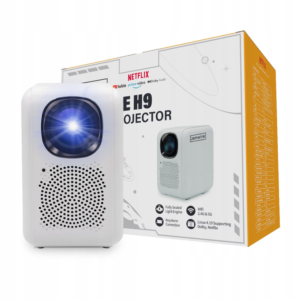 Zenwire H9 Full HD 4K Beamer