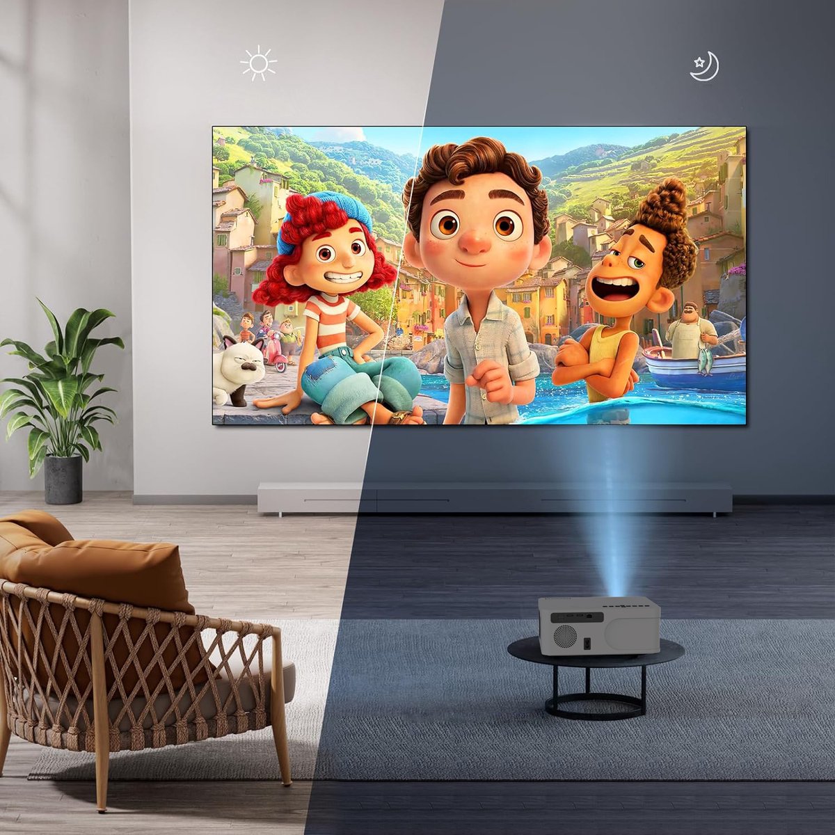 Zenwire Mini Beamer e601h WiFi Android Full HD 4K