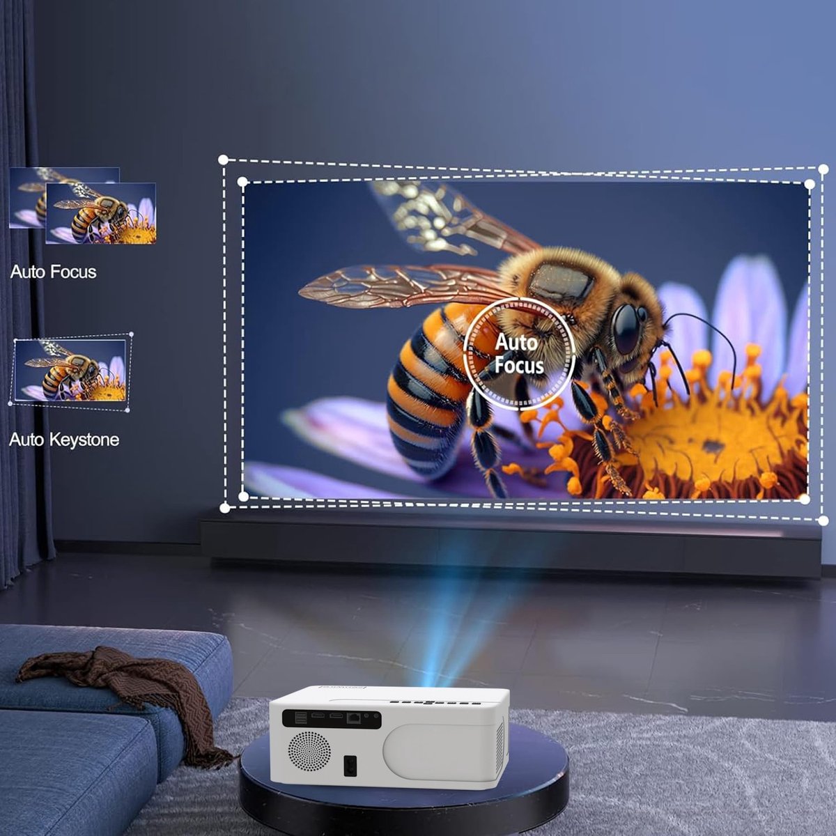 Zenwire Mini Beamer e601h WiFi Android Full HD 4K