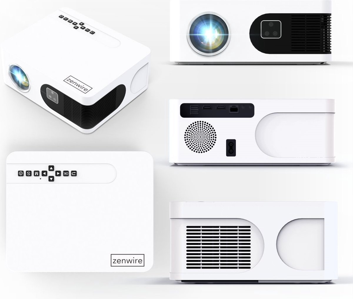 Zenwire Mini Beamer e601h WiFi Android Full HD 4K