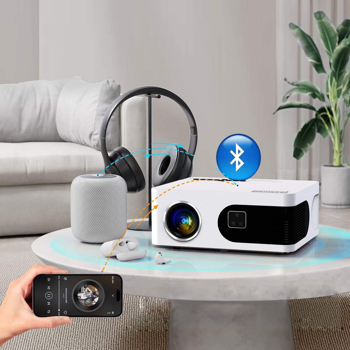 Zenwire Mini Beamer e601h WiFi Android Full HD 4K