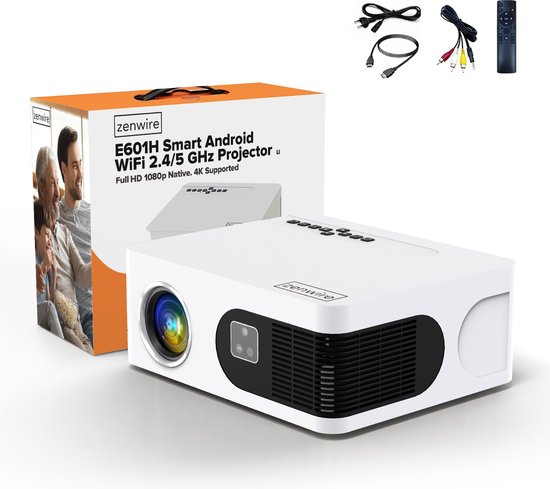 Zenwire Mini Beamer e601h WiFi Android Full HD 4K