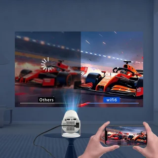 Zenwire R1 Mini Projector 360 HD Full HD Android 12 WiFi Bluetooth