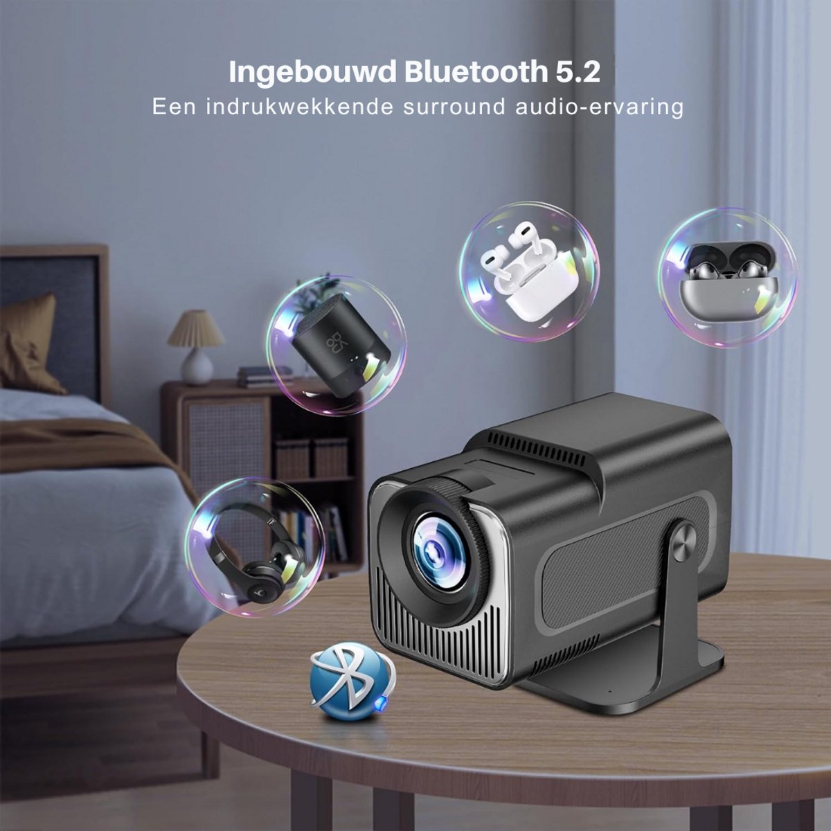 ZRSS Mini 4K Beamer voor IOS & Android