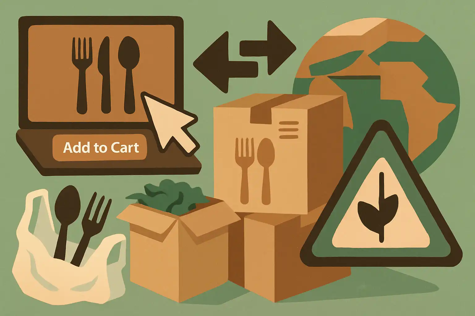 De verborgen impact van online bestekshops: retouren, verpakkingen en de milieuprijs