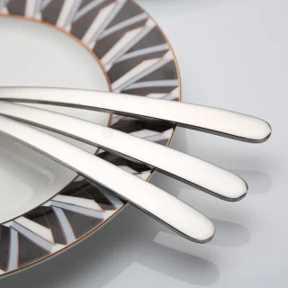 Roestvrijstalen vork-lepel verpakking van 3 stuks, 21 cm, herbruikbare metalen vork-lepel, ijslepel, saladevork, bestekset, fruitvoorgerecht, dessertvork