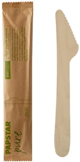 50 Messen, hout pure 16,5 cm per stuk verpakt in papieren sleeve
