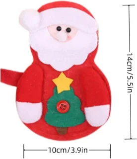 Kerst Bestekhouder Kerst Kerstdecoratie Tafel Bestek Zakjes Kerstdiner Kerstman – 1 Stuk