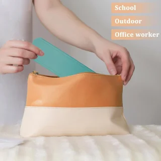 Bestekset - Reisbestek - Draagbaar plastic bestek - Campingbestekset - Herbruikbaar - Geschikt voor kamperen en school - 4-pack