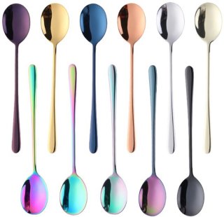 11-delige roestvrijstalen thee-/koffie-/dessertlepelset, 20 cm (11 kleuren) review