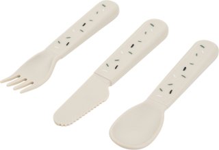 Wat vinden we goed aan de Done By Deer Confetti Bestekset - Sand