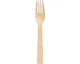 50 Taartvorkjes, bamboe pure 14,5 cm met snijrand