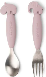 Done By Deer Deer Friends Lepel en Vork Powder