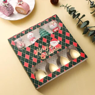 Lepels - Lepels - Kerstcadeau - Roestvrij staal - Kerstlepels - Perfect voor het kerstdiner - Perfect voor dagelijks gebruik of als kerstcadeau - Bestekset van 4 stuks - Goud