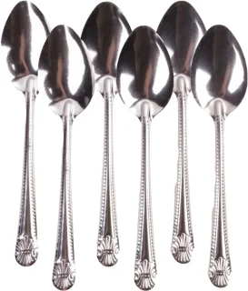 Benson Home Diner lepel - 6x stuks - chroom - zilver - bestek - 23 cm - Diner en ontbijt