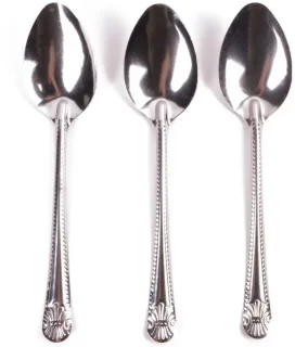 Benson Home Diner lepel - 6x stuks - chroom - zilver - bestek - 23 cm - Diner en ontbijt
