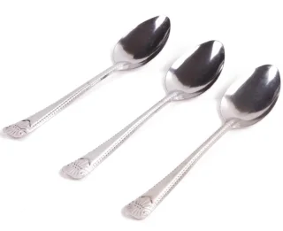 Benson Home Diner lepel - 6x stuks - chroom - zilver - bestek - 23 cm - Diner en ontbijt