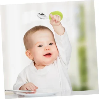 Jongens en meisjes vork en lepel set roestvrij staal zachte siliconen handvat jongens en meisjes servies buigbaar ontwerp vork en lepel eetgerei