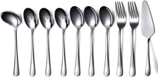 10-delige rvs serveerbestek set