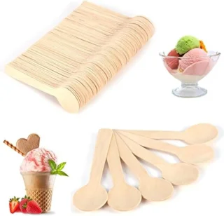 100-delige Houten Lepelset 10 cm