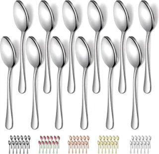 12-delige set RVS eetlepels 18,5 cm
