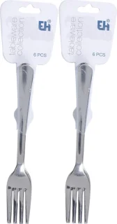 12x RVS Gebaksvorkjes 14 cm