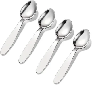 18/8 RVS Kinderbestekset – 4 lepels 15 cm