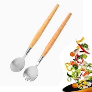 2-delige saladebestekset RVS 28,5 cm