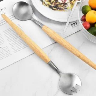 2-delige saladebestekset RVS 28,5 cm